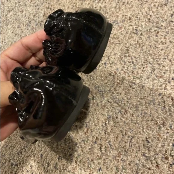 Tory Burch Glossy Black Flats - Picture 5 of 6